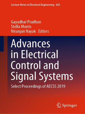 cover image of Advances in Electrical Control and Signal Systems